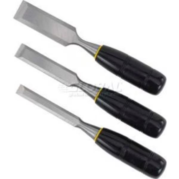 Stanley 16-150 3 Piece 150 Series Short Blade Wood Chisel Set, Stanley, Mfr#: 16-150